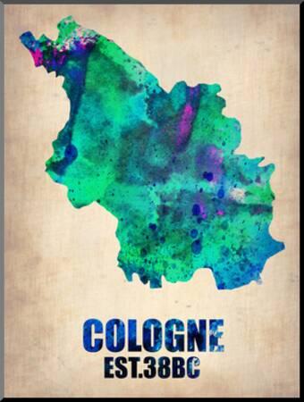 Cologne Watercolor Poster Art Print Naxart Art Com