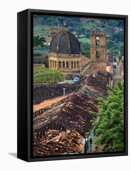 Colombia, Barichara, Colonial Town, National Monument, Santander Province-John Coletti-Framed Premier Image Canvas