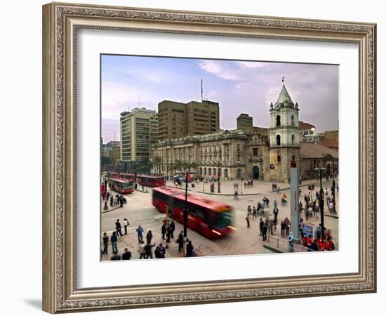 Colombia, Bogota, 16th Century Iglesia De San Francisco, Avendia Jimenez and Carrera Septima-John Coletti-Framed Photographic Print