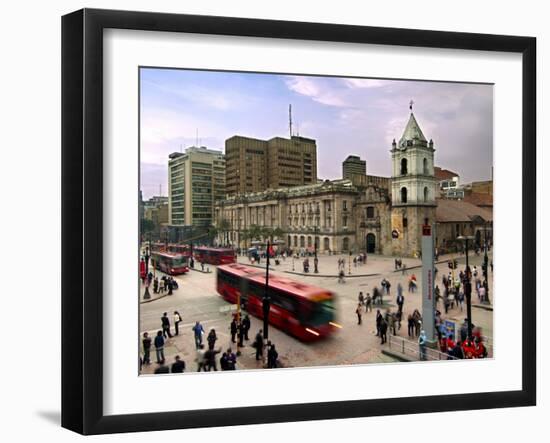 Colombia, Bogota, 16th Century Iglesia De San Francisco, Avendia Jimenez and Carrera Septima-John Coletti-Framed Photographic Print