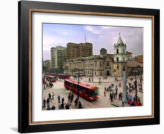 Colombia, Bogota, 16th Century Iglesia De San Francisco, Avendia Jimenez and Carrera Septima-John Coletti-Framed Photographic Print