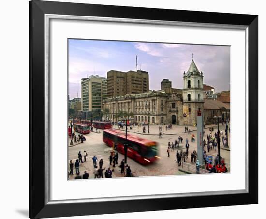 Colombia, Bogota, 16th Century Iglesia De San Francisco, Avendia Jimenez and Carrera Septima-John Coletti-Framed Photographic Print