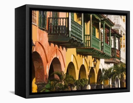 Colombia, Bolivar, Cartagena De Indias, Plaza De La Coches, Plaza De Esclavo, Portal De Les Dulces-Jane Sweeney-Framed Premier Image Canvas