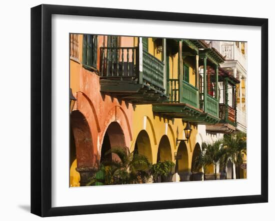 Colombia, Bolivar, Cartagena De Indias, Plaza De La Coches, Plaza De Esclavo, Portal De Les Dulces-Jane Sweeney-Framed Photographic Print