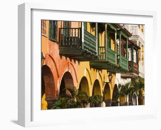 Colombia, Bolivar, Cartagena De Indias, Plaza De La Coches, Plaza De Esclavo, Portal De Les Dulces-Jane Sweeney-Framed Photographic Print