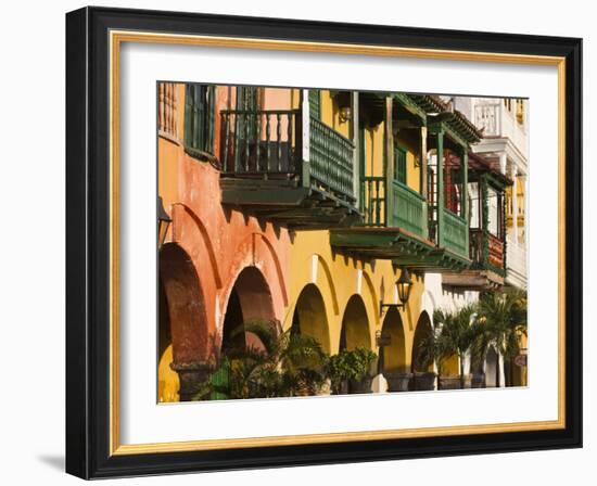 Colombia, Bolivar, Cartagena De Indias, Plaza De La Coches, Plaza De Esclavo, Portal De Les Dulces-Jane Sweeney-Framed Photographic Print