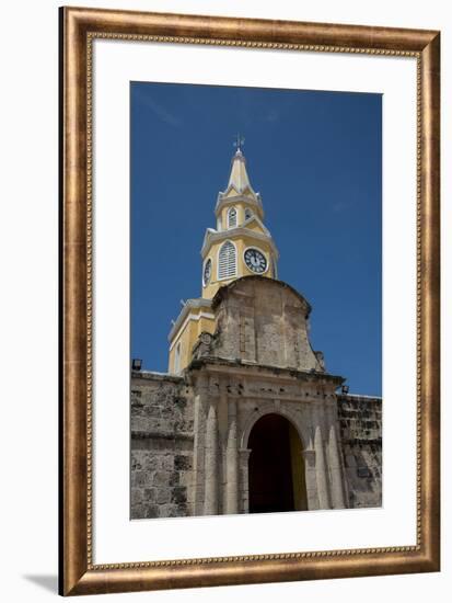 Colombia, Cartagena. 'Old City' the historic walled city center, UNESCO. Clock Tower Gate, aka Torr-Cindy Miller Hopkins-Framed Photographic Print