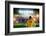 Colombia Football Player Holding Ball against Stadium Full of Colombia Football Fans-Wavebreak Media Ltd-Framed Photographic Print