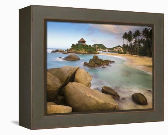 Colombia, Magdalena, Park Nacional Natural Tayrona, El Cabo, Beach-Jane Sweeney-Framed Premier Image Canvas