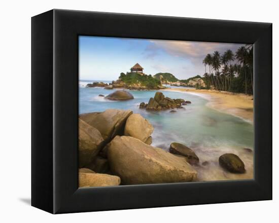 Colombia, Magdalena, Park Nacional Natural Tayrona, El Cabo, Beach-Jane Sweeney-Framed Premier Image Canvas