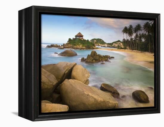 Colombia, Magdalena, Park Nacional Natural Tayrona, El Cabo, Beach-Jane Sweeney-Framed Premier Image Canvas