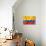 Colombian Flag-daboost-Art Print displayed on a wall