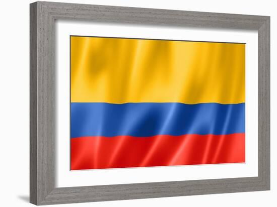 Colombian Flag-daboost-Framed Art Print