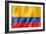 Colombian Flag-daboost-Framed Art Print