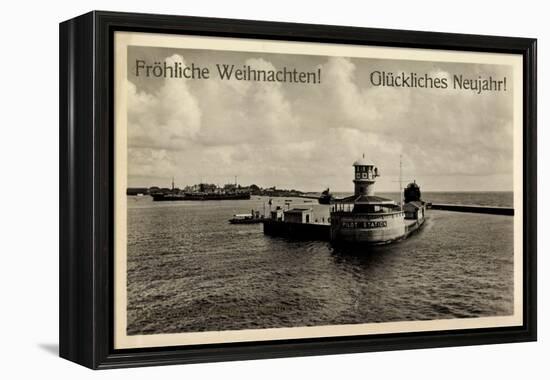 Colombo Sri Lanka, Hafeneinfahrt, Pilot Station-null-Framed Premier Image Canvas