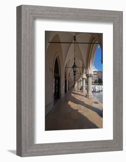 Colonade Along the Side of Sukiennice, the Renaisssance Cloth Hall-null-Framed Photographic Print