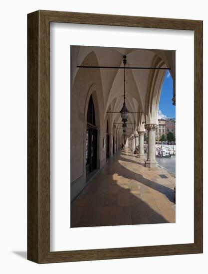 Colonade Along the Side of Sukiennice, the Renaisssance Cloth Hall-null-Framed Photographic Print