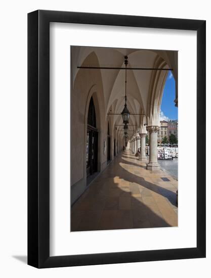 Colonade Along the Side of Sukiennice, the Renaisssance Cloth Hall-null-Framed Photographic Print