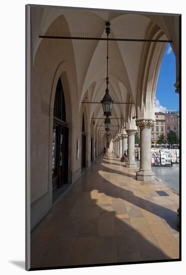 Colonade Along the Side of Sukiennice, the Renaisssance Cloth Hall-null-Mounted Photographic Print