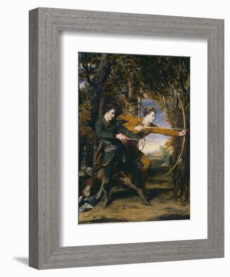 Colonel Acland and Lord Sydney: The Archers-Sir Joshua Reynolds-Framed Giclee Print