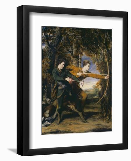 Colonel Acland and Lord Sydney: The Archers-Sir Joshua Reynolds-Framed Giclee Print