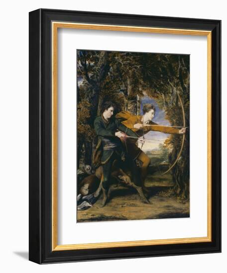 Colonel Acland and Lord Sydney: The Archers-Sir Joshua Reynolds-Framed Giclee Print