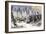 Colonel Chivington Leading U.S. Cavalry Massacre of Black Kettle's Village at Sand Creek, c.1864-null-Framed Giclee Print