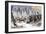 Colonel Chivington Leading U.S. Cavalry Massacre of Black Kettle's Village at Sand Creek, c.1864-null-Framed Giclee Print