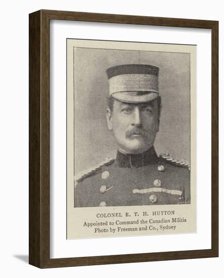Colonel E T H Hutton-null-Framed Giclee Print