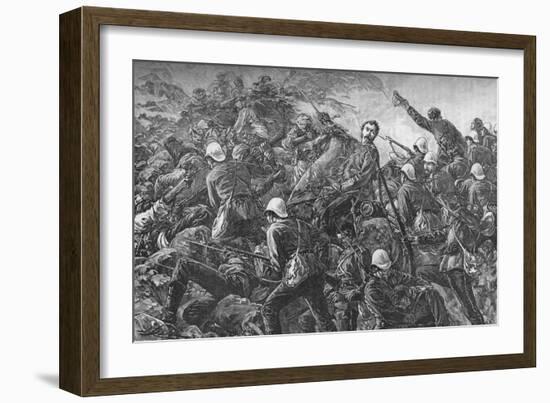 'Colonel Galbraith at the Battle of Maiwand', c1880-Unknown-Framed Giclee Print