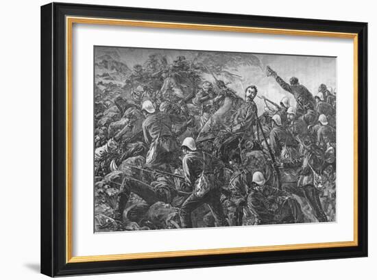 'Colonel Galbraith at the Battle of Maiwand', c1880-Unknown-Framed Giclee Print