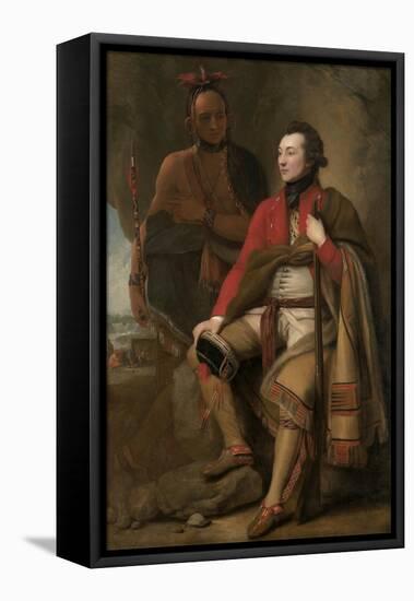 Colonel Guy Johnson and Karonghyontye (Captain David Hill), 1776-Benjamin West-Framed Premier Image Canvas