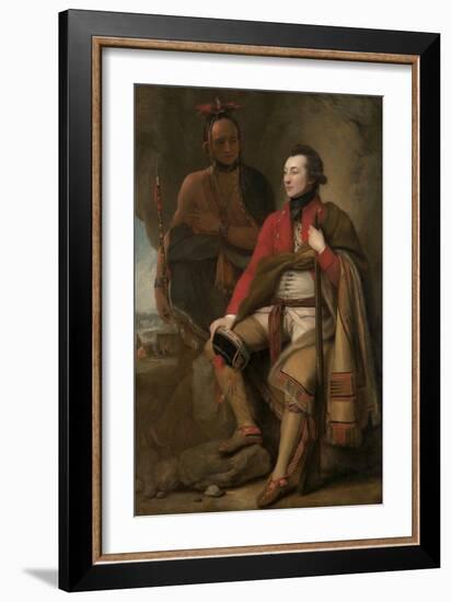 Colonel Guy Johnson and Karonghyontye (Captain David Hill), 1776-Benjamin West-Framed Giclee Print