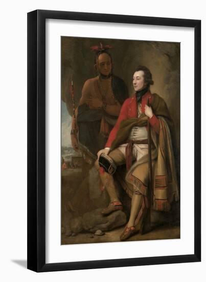 Colonel Guy Johnson and Karonghyontye (Captain David Hill), 1776-Benjamin West-Framed Giclee Print