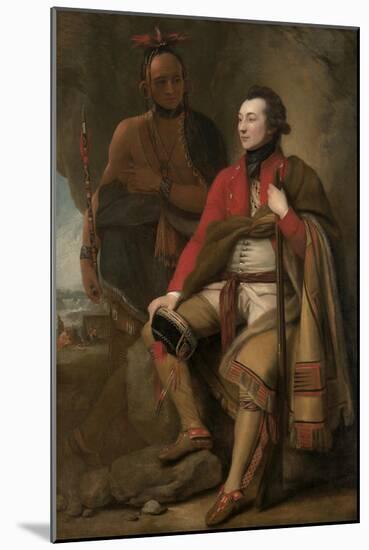 Colonel Guy Johnson and Karonghyontye (Captain David Hill), 1776-Benjamin West-Mounted Giclee Print