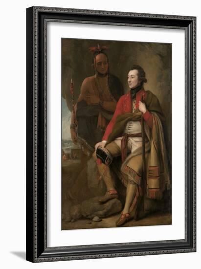 Colonel Guy Johnson and Karonghyontye (Captain David Hill), 1776-Benjamin West-Framed Giclee Print