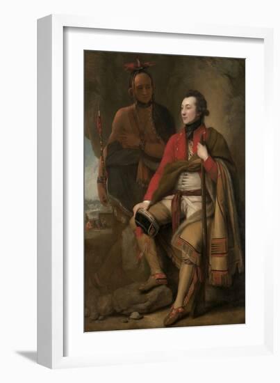 Colonel Guy Johnson and Karonghyontye (Captain David Hill), 1776-Benjamin West-Framed Art Print