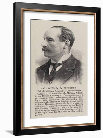 Colonel J G Ponsonby-null-Framed Giclee Print