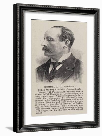 Colonel J G Ponsonby-null-Framed Giclee Print