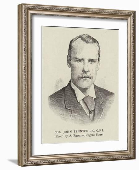 Colonel John Pennycuick, Csi-null-Framed Giclee Print