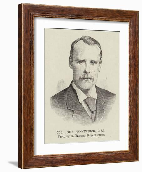 Colonel John Pennycuick, Csi-null-Framed Giclee Print