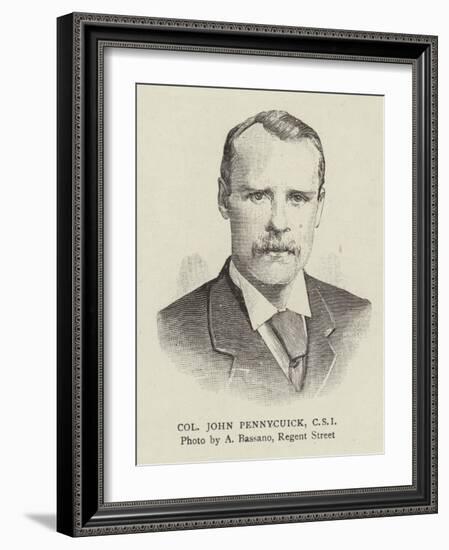 Colonel John Pennycuick, Csi-null-Framed Giclee Print