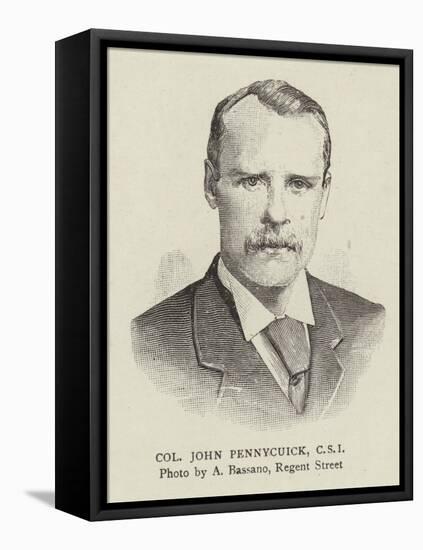 Colonel John Pennycuick, Csi-null-Framed Premier Image Canvas