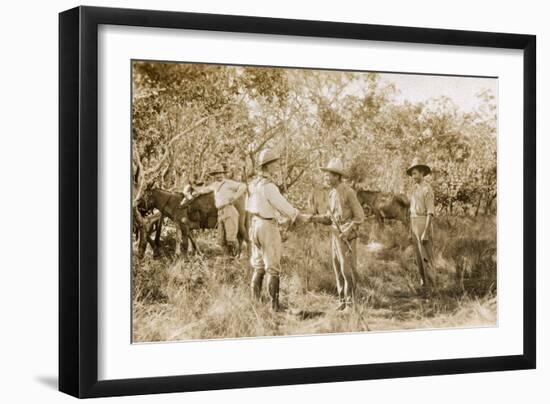 Colonel Percy Harrison Fawcett (1867-1925) in Brazil, 1925-English Photographer-Framed Photographic Print