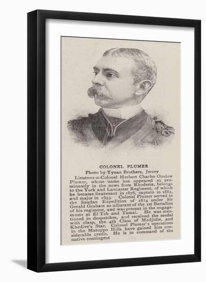 Colonel Plumer-null-Framed Giclee Print