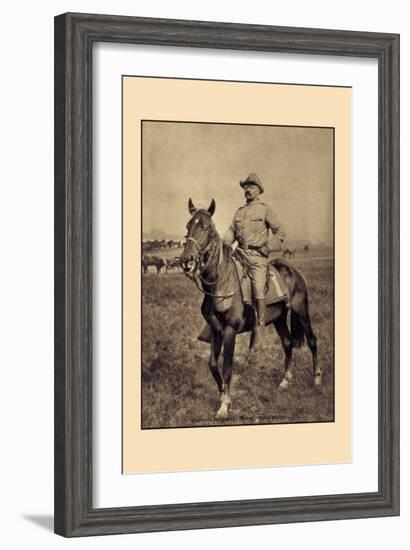 Colonel Roosevelt of the Rough Riders-null-Framed Art Print