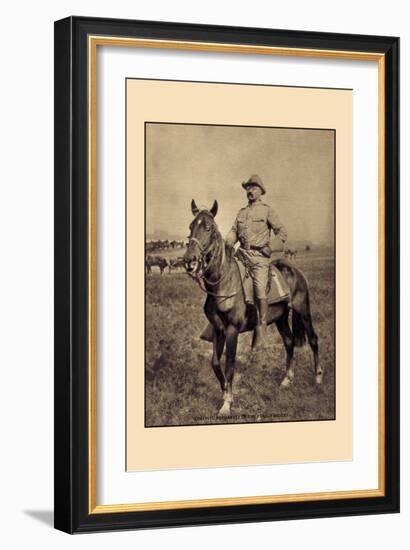 Colonel Roosevelt of the Rough Riders-null-Framed Art Print