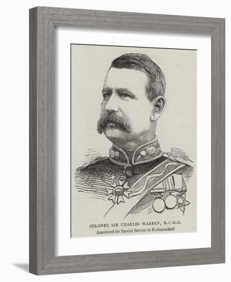 Colonel Sir Charles Warren-null-Framed Giclee Print