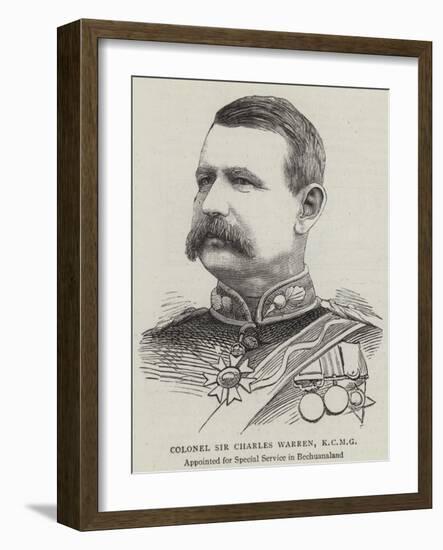 Colonel Sir Charles Warren-null-Framed Giclee Print