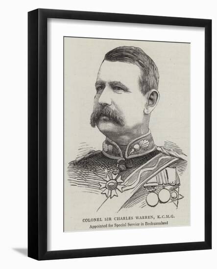 Colonel Sir Charles Warren-null-Framed Giclee Print